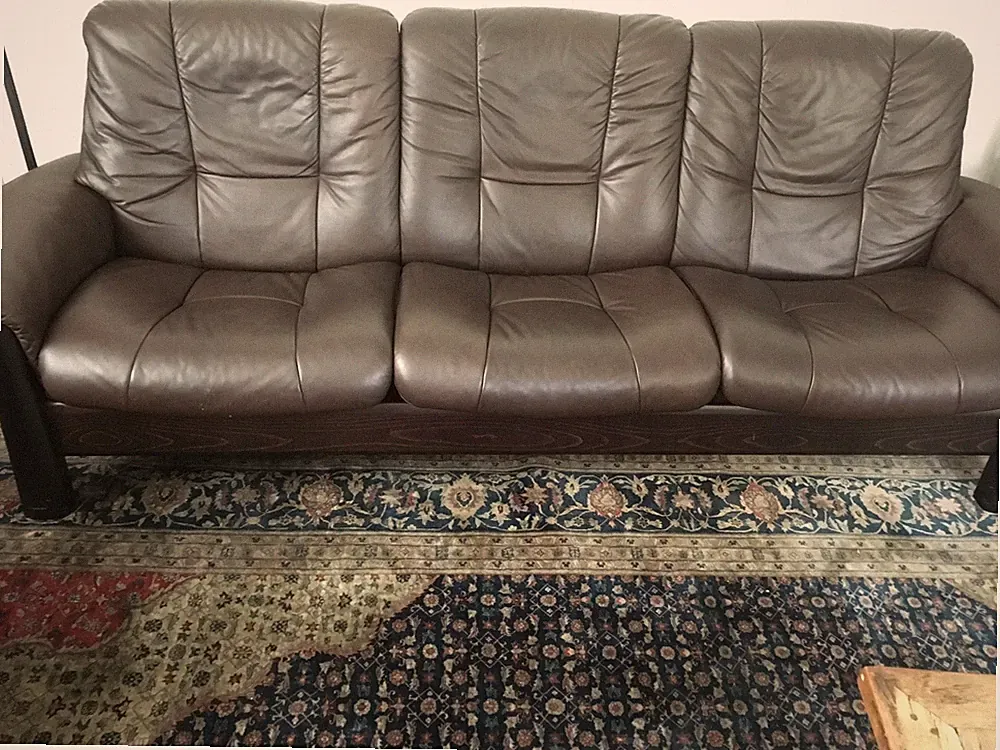 Ekornes Stressless Buckingham Sofa Love Seat Set Premium Paloma Leather
