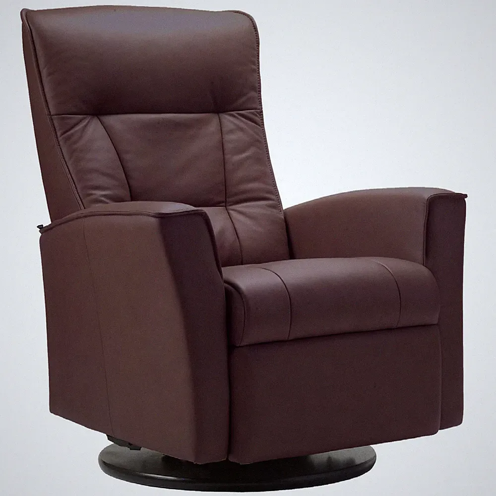 Fjords Ulstein Swing Relaxer Power Electric Recliner Chair NL 120 Havana Leather